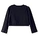 CHENXIN Girl Shrugs Knit Long/Short Sleeve Lace Bolero Cardigan Shrug (2-3T, Black)