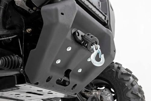 Rough Country 4,500 lb Winch with Mounting Plate for Can-Am Defender HD8/HD9/HD10 - Includes RS4500S Series Winch, 50 ft. Synthetic Rope, Mounting Kit