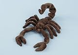 neu, naturgetreu, kuschelig EBO 60387 - Skorpion, 25 cm lang, brauner Mikrofaservelour, gebogener Schwanz