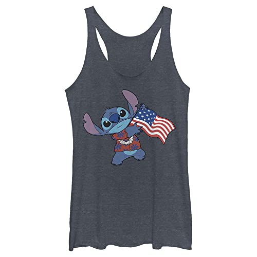 T-Shirt Femme Disney Drapeau Tropical Idéal pour l'Été et les Vacances