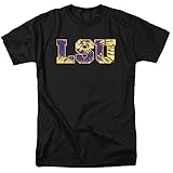 Louisiana State University LSU Official Tie-Dye Unisex Adult T-Shirt, Black, Small