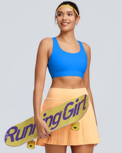 Image of RUNNING GIRL Sports Bra for Women High Support, Molded Cup High Impact Sports Bras with Sewn in Pads Workout Running Bra