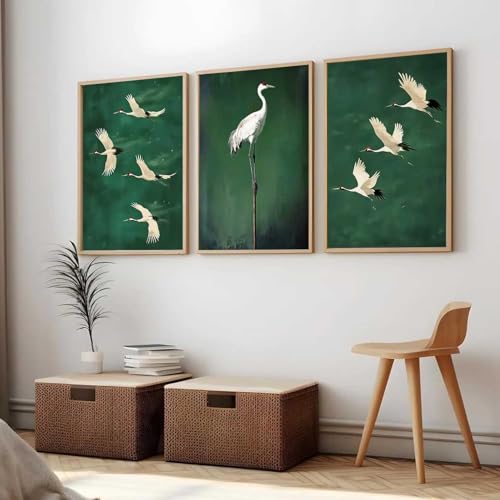Image of kotart Home Decor Nature Art Painting Decorative Wall Art | Poster With Frame For Living Room Bed Room Hotel Wall Decor Digital Reprint Set of 3 (35x37 Inch)