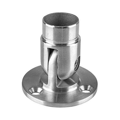 Gelenk mit Flansch 0° - 90° Gelenkstück Edelstahl V4A geschliffen K240 Ø 42,4 x 2,0 mm