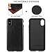 TENDLIN Compatible with iPhone Xs Case/iPhone X Case Premium Leather Outside and Flexible TPU Silicone Hybrid Slim Case (Black)