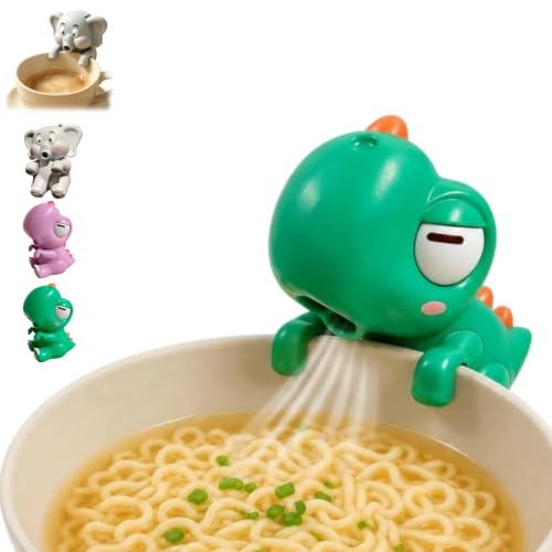 Mini ventilador de refrigeración con clip para taza y cuenco, recargable, lindo dinosaurio animal, enfriador de café, ventilador portátil para taza colgante para café helado, sopa, bebidas, agua