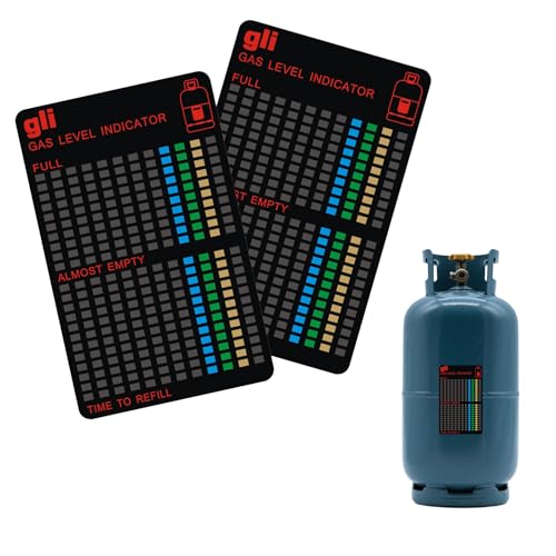 Jetstream 2 Piezas Magnéticos de Nivel de Gas, Indicador Nivel Gas, Magnéticos de Nivel de Llenado, Gas Indicador de Nivel, compatible con Estufas de Gas, Parrillas, Camping y Casas Rodantes