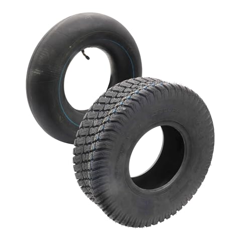 SECURA Pneu incl. Chambre à air 18x6.50-8 compatible avec tondeuse autoportée
