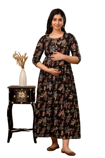 murli kurti Women's Maternity Rayon Printed Kurti with Zippers Maternity Dresses for Women Feeding Dresses for Women Maternity Gown Kurti-picture-22