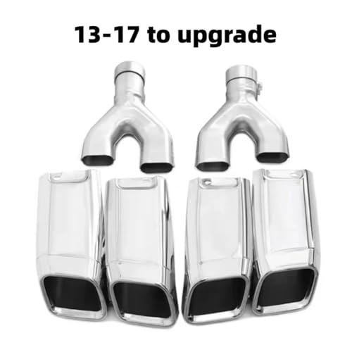 Sortie d'échappement courte pour modification tuyau Range Rover Executive 13-17 argent