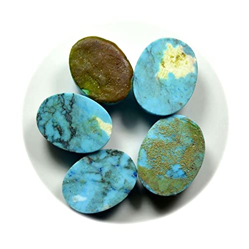 Turquoise naturelle ovale pour création de bijoux et lithothérapie - 4