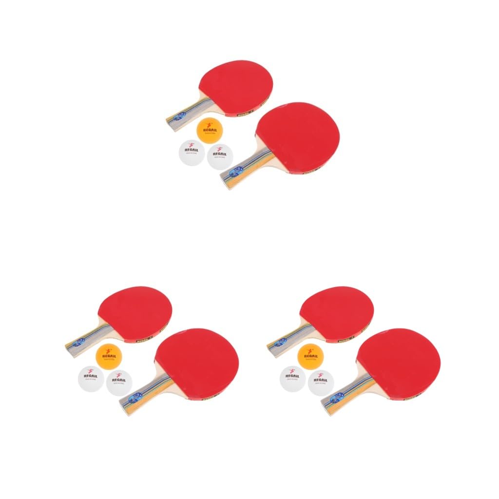 1 Paar Tischtennisschläger mit langem Griff + Bälle und Abdeckung