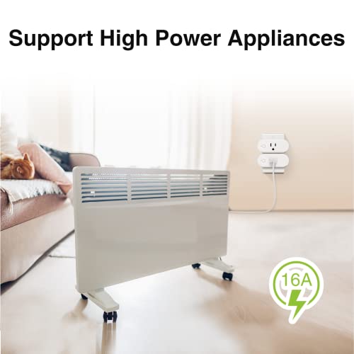 Smart Plug Outlet Extender, Wifi Surge Protector Power Strip Smart Plug,15A Wi-Fi Outlet Compatible With Alexa And Google Home #TOP6