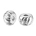 JewelrieShop Clip Spacer Charm for Bracelet Clip Lock Stopper Bead Spacer European Openable Beads (#02S, 2pcs)