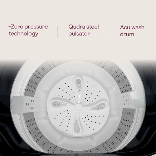 Image of Godrej 8 Kg 5 Star AI Powered, Inbuilt Heater, Fills Tub At ~0 Water Pressure, Fully Automatic Top Load Washing Machine (WTEON ADAC 80 5.0 FEFH GLGR, Glacial Grey)