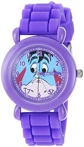 Image of Disney Winnie The Pooh Kids' WDS000622 All About Me Analog Display Analog Quartz Purple Watch