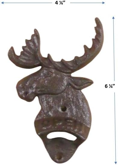 Miniatura 2 de 1 ABRIDÓN DE BOTELLAS DE CERVEZA ALISADO DE HIERRO FUNDIDO RÚSTICO