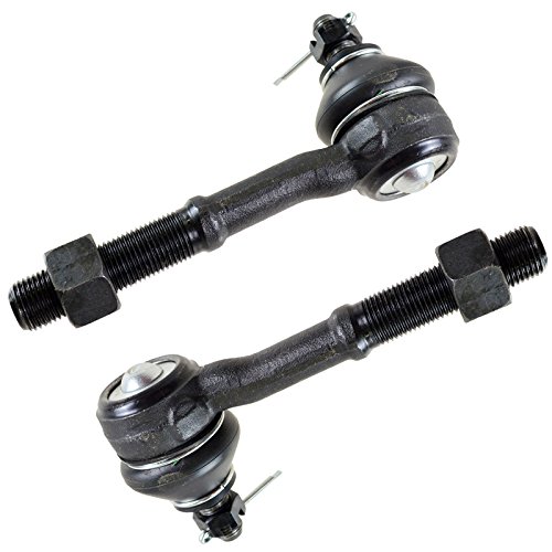 TRQ Front Inner Tie Rod Set 2 Piece Compatible with 1994 Nissan D21 1993-1995 Pathfinder 1995-1997 Pickup by TRQ - Image 5