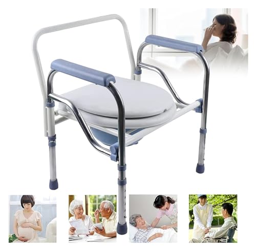 Chaise percée pliable avec support stable et hauteur réglable