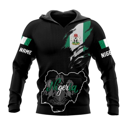 Personalized Nigerian Flag 3D T-Shirt, Nigeria Shirt, Nigerian T Shirt Gifts for Men & Women, Nigerian Jersey Soccer4
