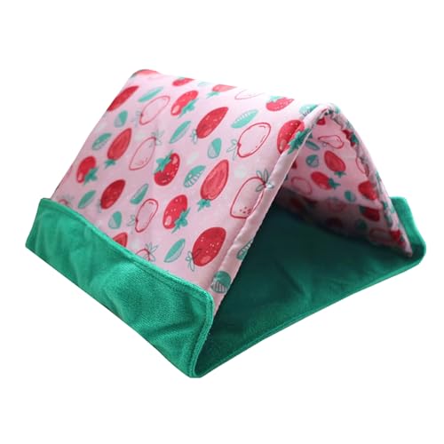 Hamster – 2 in 1 dreieckiges Schlafhaus | Igelunterkunft | Frettchen und Kaninchen und Bartdrachen für Lebensraum und für Haus und Wohnzimmer und Ecke