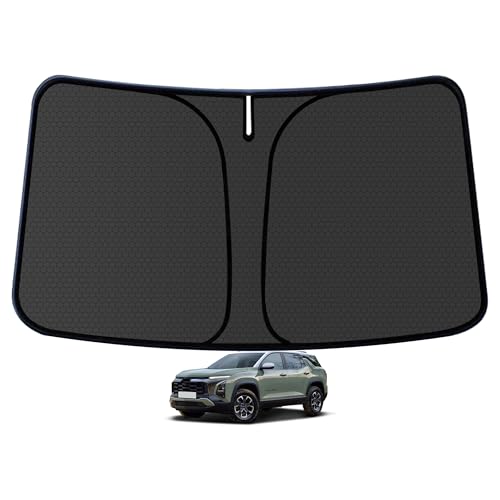 Equinox Customized Windshield Sun Shade for 2018 2019 2020 2021 2022 2023 2024 Equinox Front Window Sunshade Visor Protector Foldable Blocks UV Rays Keep Car Cooler Accessories