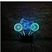 Produktbild Upinfan Berühmte Motor 3D Extremsport Cross-Country Motorrad Modellierung Schreibtisch Lampe Led Weihnachtsdekor Usb Touch Nachtlicht Kind Geschenke D.