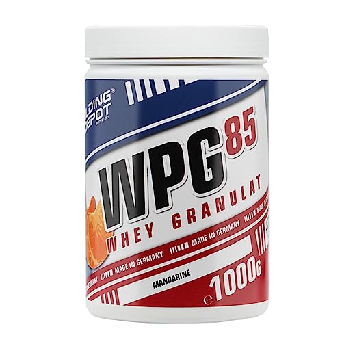 Bodybuilding Depot® - WPG-85 Clear Whey Protein Pulver 1kg, Mandarine, Speziell zum Mixen in Wasser, Perfekte Löslichkeit, Hoher BCAA und EAA Anteil