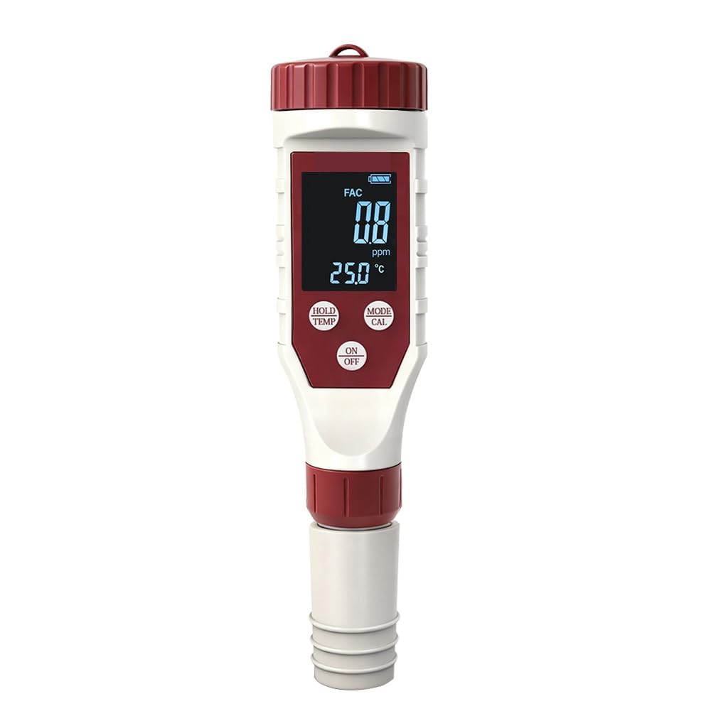 Tester dell'acqua Misuratore digitale di cloro pH ORP della qualità piscina con TDS EC Salinità Temperatura CL