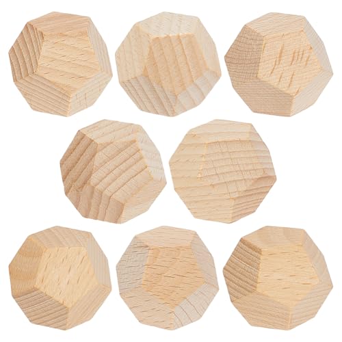 Dés en bois bruts pour remplacer vos pions de jeux perdus