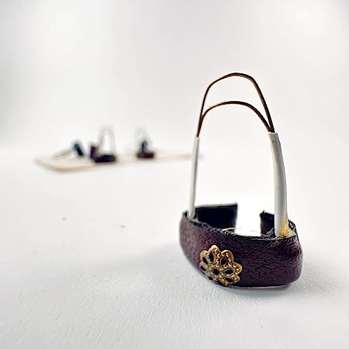 Setar Tanbour Pick Mezrab Plectrum New Pro - Round And Edged Front - Style For Persian Setar Tanbour (Round Front - Sepia Brown) #TOP15