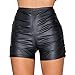 Cordon de serrage d'été décontracté pour femme - Mode confortable - Cuir verni - Serré - Sexy - Pour homme, Noir , S
