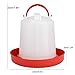 Automatic Poultry Drinking Machine, 10Pcs Chicken Waterer Chicken Coop Accessories Automatic Chicken Poultry Chick Hen Drinker Waterer Food Feeder Water Bucket Farming Equipment (5L)