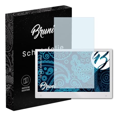 Bruni Protecteur d'écran compatible avec Cytem DiaMine XS13 Film Protecteur, cristal clair Écran protecteur (2X)