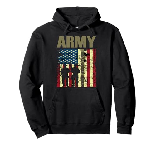Drapeau Américain Camo US Army 4 Juillet USA Militaire Merica Sweat à Capuche