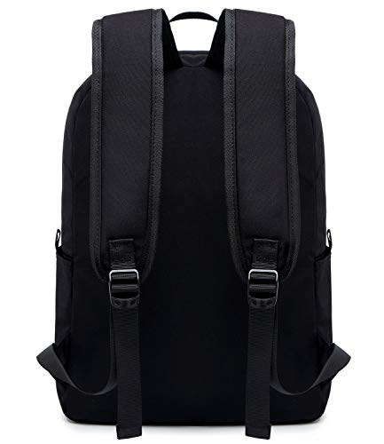 Abshoo Classic Basic Lightweight Backpack For School Water Resistant Casual Daypack Backpacks Bookbag (Black) #TOP2