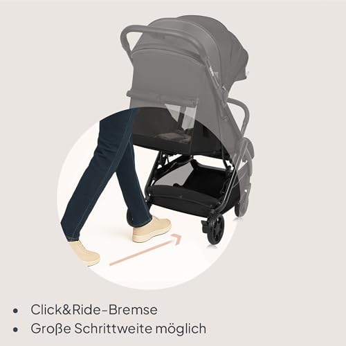 Lionelo Julie Air Buggy bis zu 22 kg von 6 m bis 4 Jahre Für Flugzeug Schwenkräder 360° Federung Einhand-Faltmechanismus Rückenlehnenverstellung Verdeck LSF50+, Leichtgewicht
