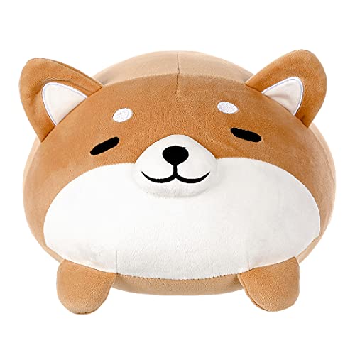 MINISO Round Shiba Plush Toy 12" Stuffed Animal Toys Pillow Plushies for Kids Toddler Toys Boys Girls