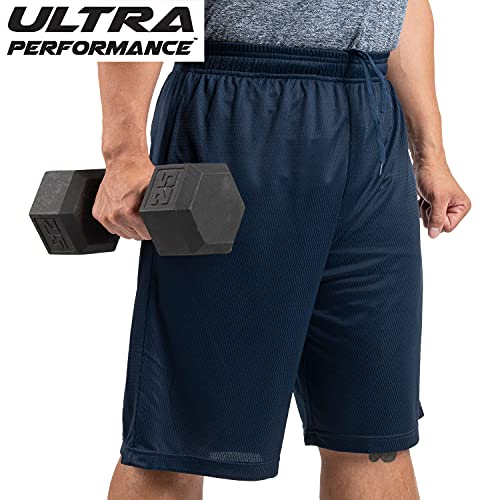 Ultra Performance 5 Pack Mens Shorts, Athletic Gym Shorts Workout Basketball Shorts For Men, X-Large #TOP4
