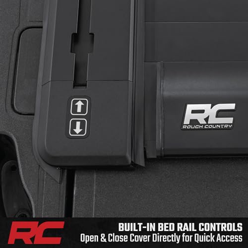 Rough Country Powered Retractable Bed Cover for Ford F-250 & F-350 (2017–2026) 6'10 Bed - Electric Aluminum Tonneau Cover with Key Fob Control by Rough Country - Image 4