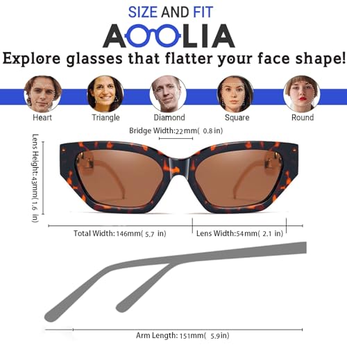 Retro Cateye Sunglasses Women Men Trendy Polarized Shades Sunnies for Summer Holiday3