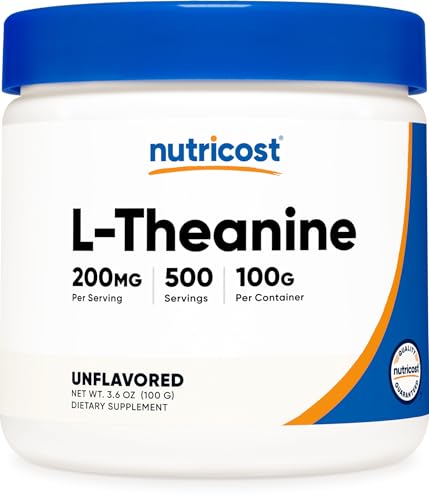 Nutricost L-Theanine Powder 100 Grams - Gluten Free & Non-GMO