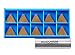 Accusize Industrial Tools Tpu323 Carbide Inserts Tin Coated 10 Pcs/Box, 2128-1030x10