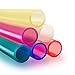 12 Pcs Eco Friendly Silicone Straws with 2 cleaning Brushes,Reusable Silicone Drinking Straws,for 20oz Tumblers,Yeti, Ozark, (Pure Multicolor, 7.87 inches)