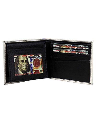Mens USA New $100 Dollar Bill Wallet Credit Card Holder and ID Display3