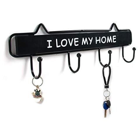 Key Holder with 4 Hooks Key Hangers for Wall Key Shelf Rack Cover