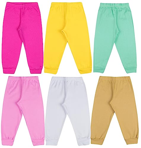 Kit 12 Peças Body Bebê Manga Longa Lisos e Calça Mijão Roupa Bebe Algodão para Menino ou Menina (G,