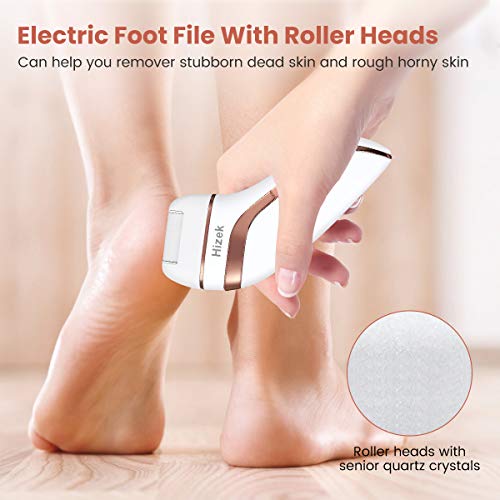 Electric Shaver for Women, Hizek 3 in 1 Epilator Hair Remover Cordless【2021Newest】Including Electric Razor, Foot Callus Remover, Rechargeable Lady Shaver Bikini Trimmer for Arm, Armpit, Bikini, Leg