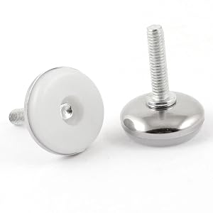 M6 x 25mm Plastic Base Leveller Leveling Foot Furniture Glide 2 Pcs id 3bd be5 dc0 229 657