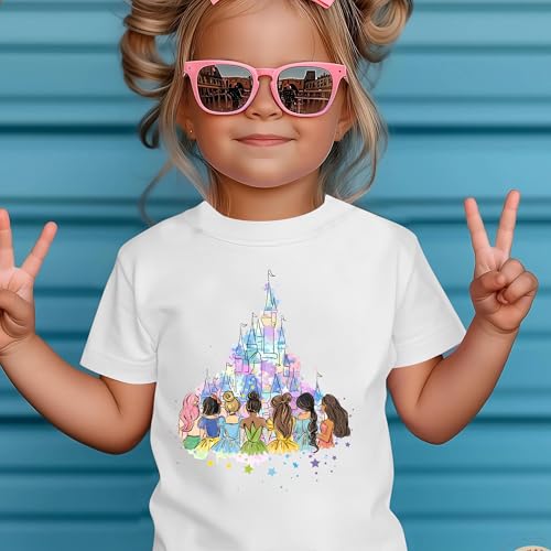 Image of Magical Shirt for Girl: Magic Kingdom Prinecess Tshirt Princess Shirts Youth Girls Cute Family Vacation Trip Tee